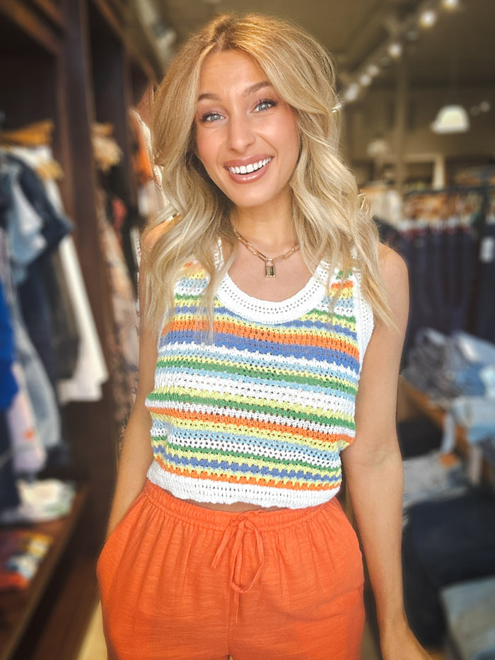 Sadie & Sage Sylvia Stripe Sweater Vest
