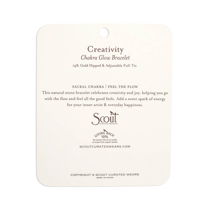 Scout Chakra Glow Bracelet - Creativity/Sacral