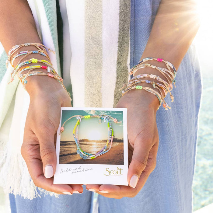 Scout Mixed Media Bracelet - Courage/Amazonite