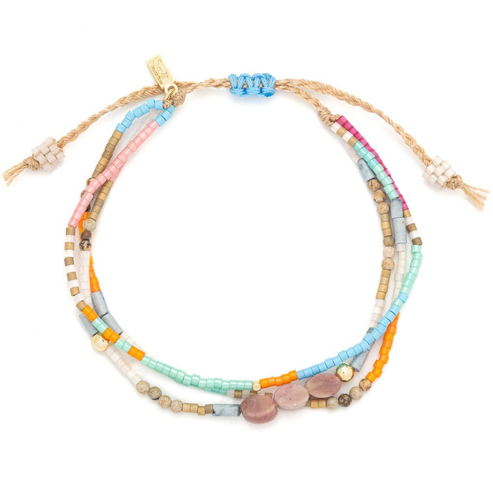 Scout Mixed Media Bracelet - Love/Rhodochrosite