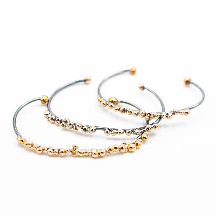 Seed Cuff Bracelet with Bronze