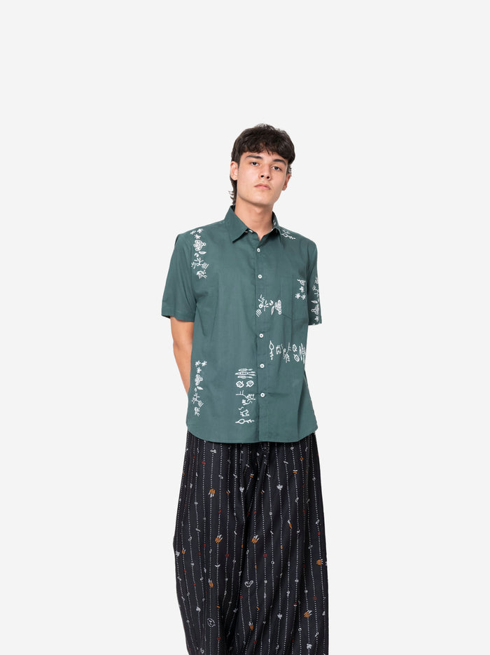 "Sejauh Mata Memandang X Dian Sastrowardoyo" "Tumbuh" Acak - Short Sleeve Shirt