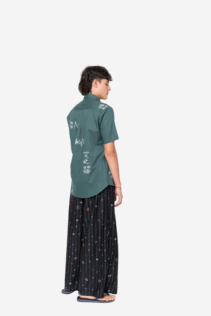 "Sejauh Mata Memandang X Dian Sastrowardoyo" "Tumbuh" Acak - Short Sleeve Shirt