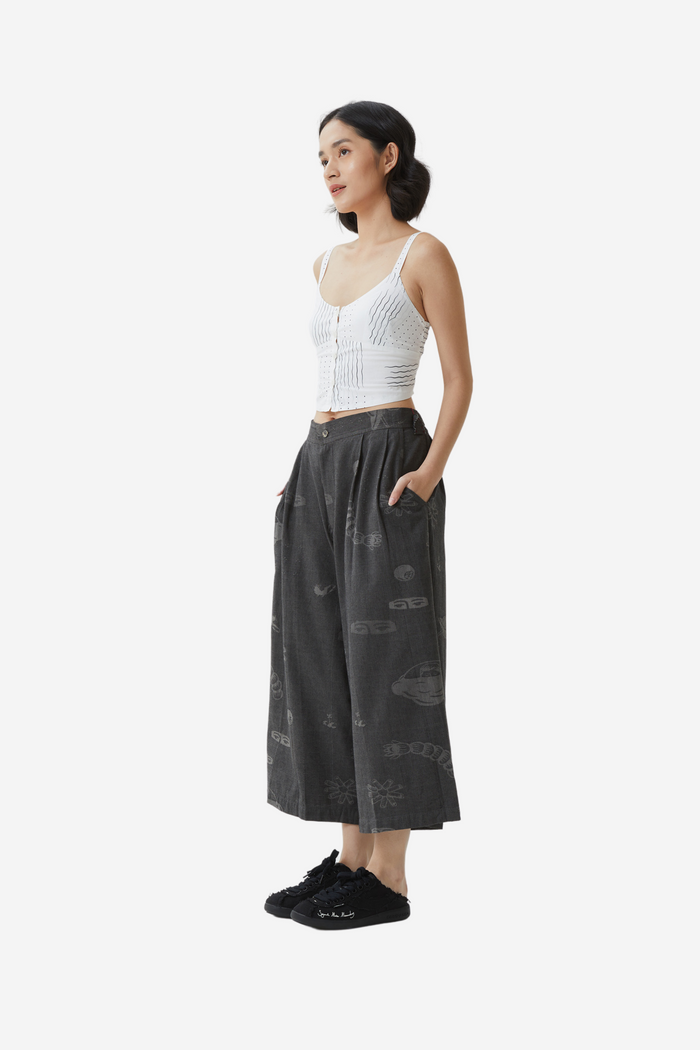 "Sejauh Mata Memandang X Eko Nugroho" - Ufo Midi Pants