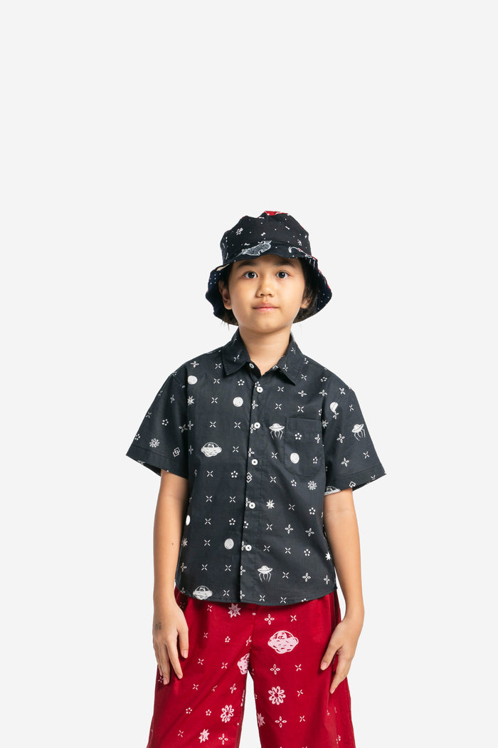 ”Sejauh Mata Memandang X Eko Nugroho” Kids Short Sleeve Shirt