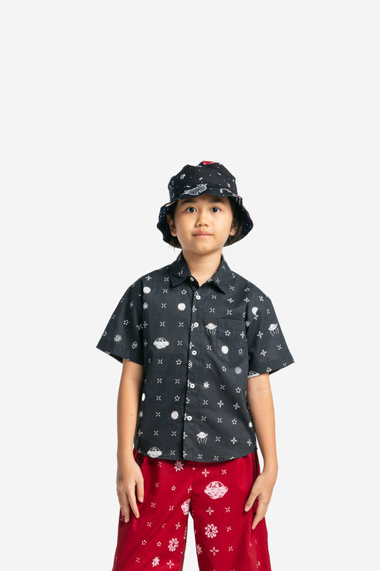 ”Sejauh Mata Memandang X Eko Nugroho” Kids Short Sleeve Shirt
