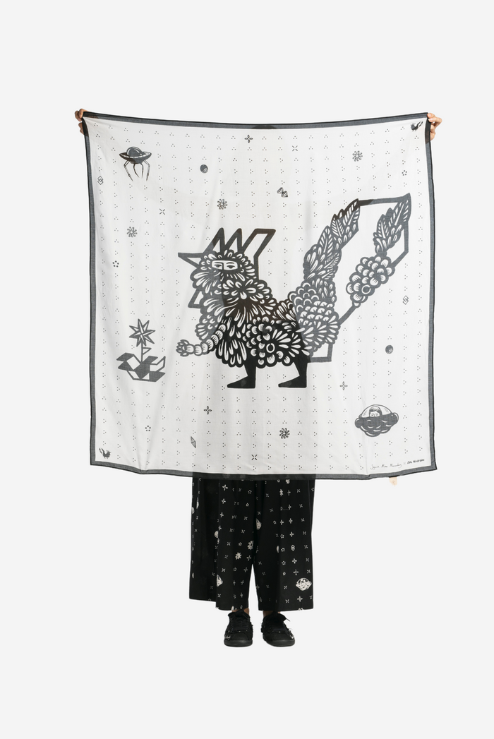 ”Sejauh Mata Memandang X Eko Nugroho” White Scarf