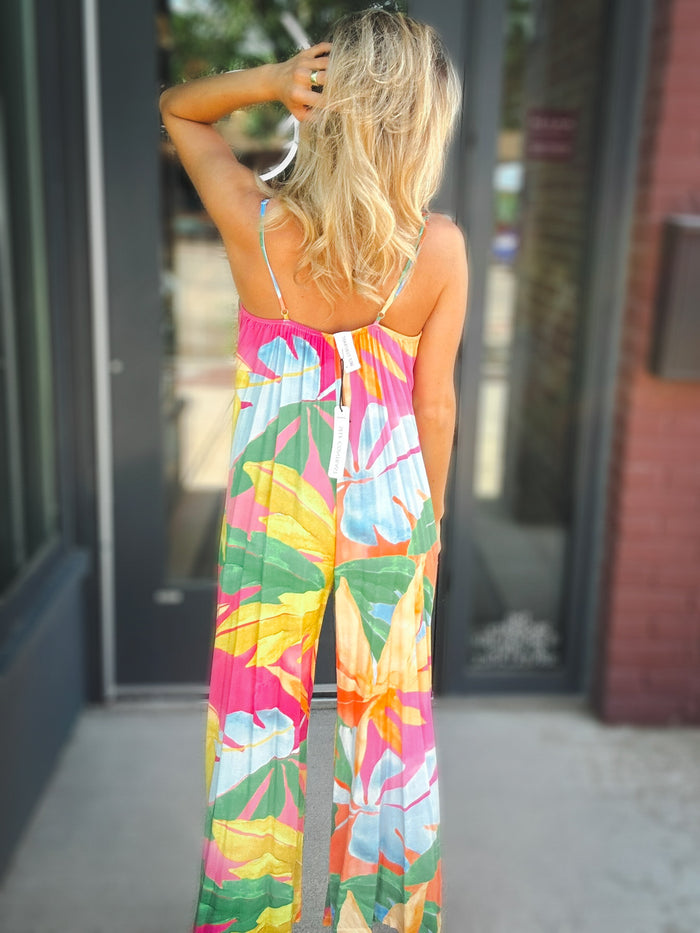 Self Contrast Work of Art Jumpsuit