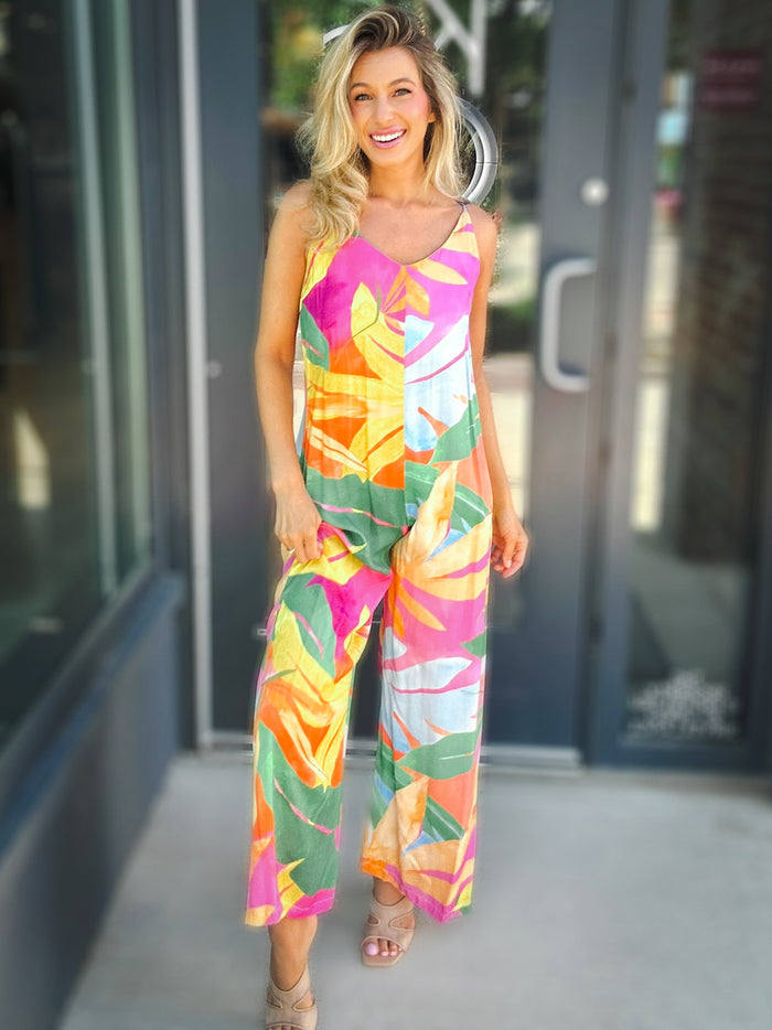 Self Contrast Work of Art Jumpsuit