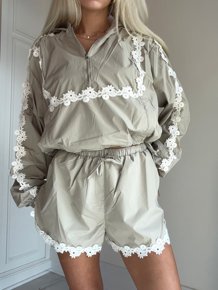 Sienna Lace Windbreaker Set