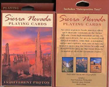 Sierra Nevada Sunset Playing Cards