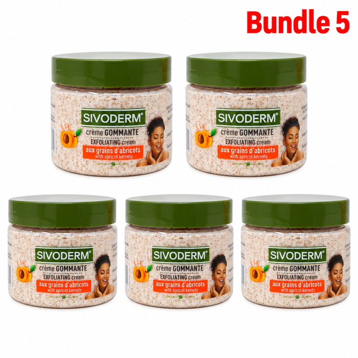 Sivoderm Exfoliating Cream with Apricot Kernel 100ml in branded packaging, gentle exfoliating skincare cream designed to remove dead skin cells and impurities for smoother, softer, refreshed-looking skin.