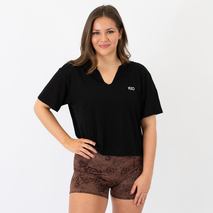 Black Slash Short Sleeve Tee