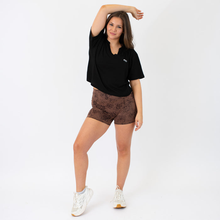 Black Slash Short Sleeve Tee