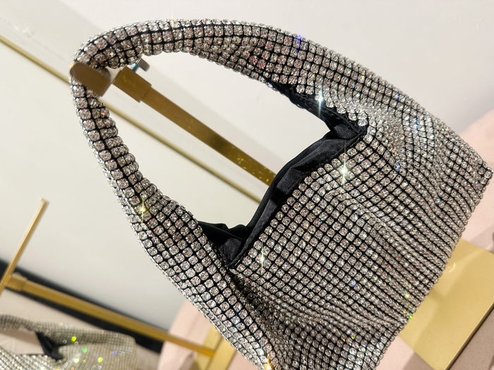 Slouchy Diamante Bag (2 Colours)