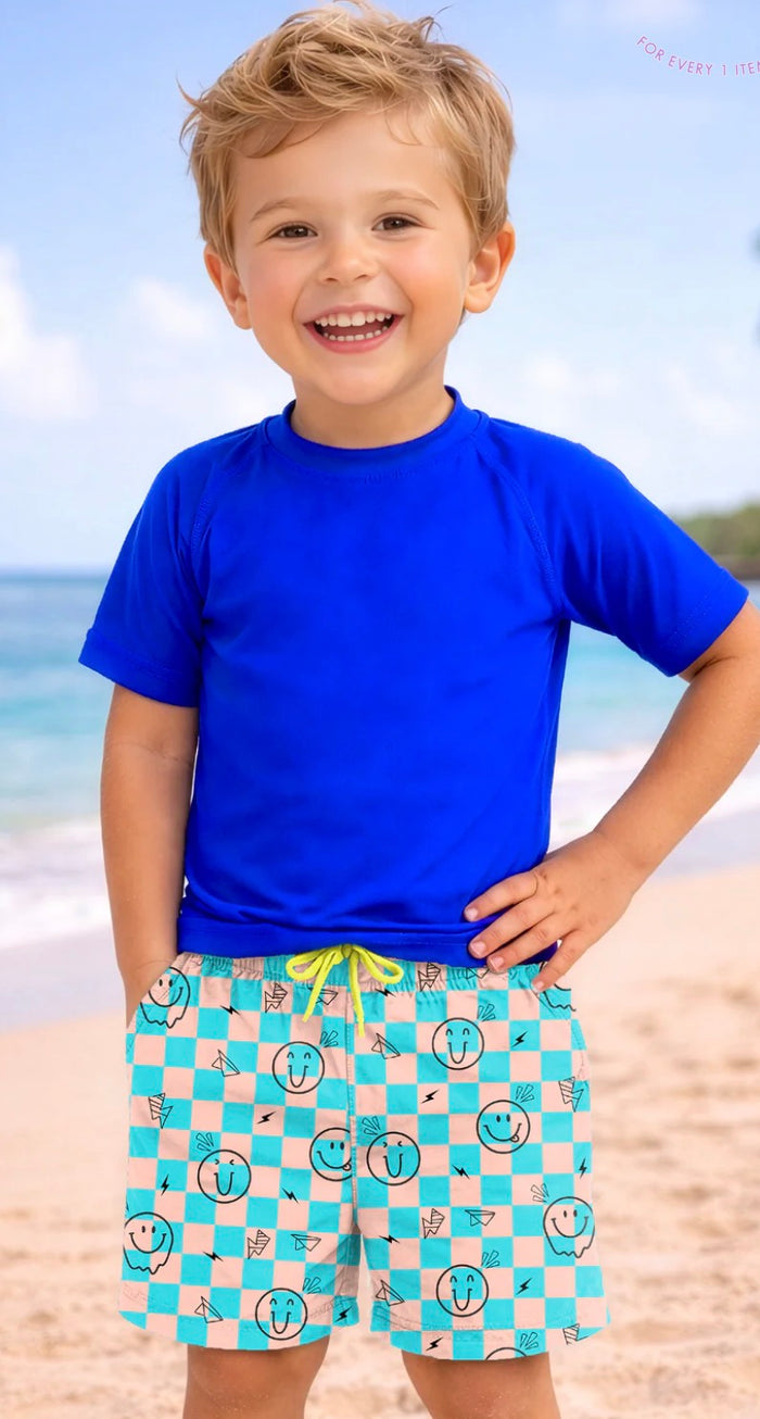 Smiley Swim Trunks