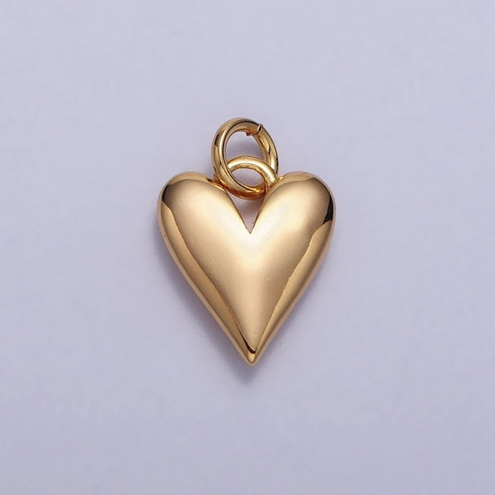 Solid Gold Heart Charm