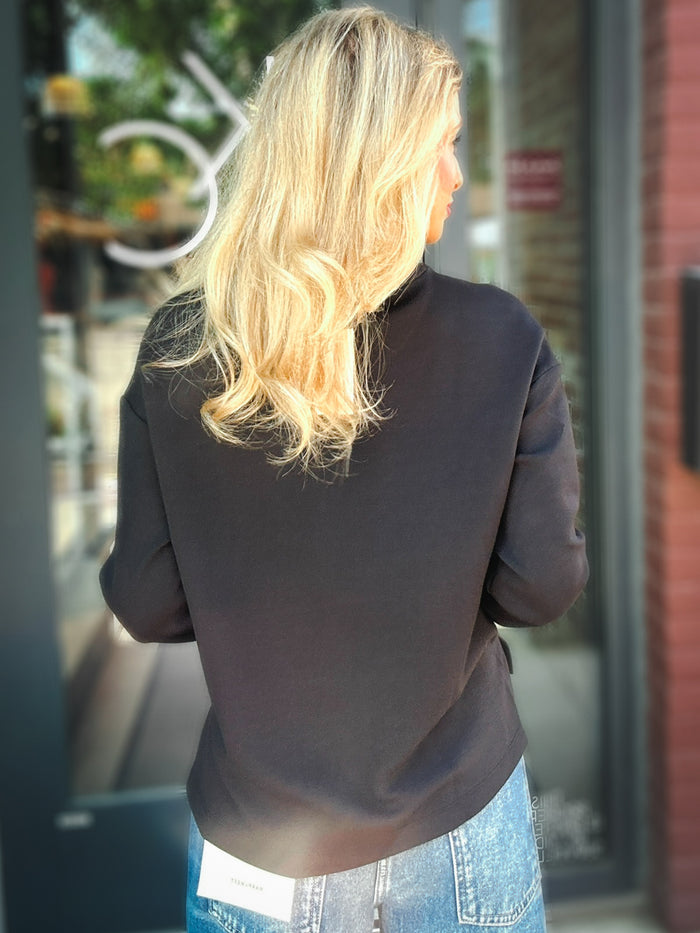 Spanx Airessentials Long Sleeve Side Slit Top