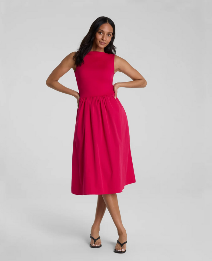 SPANXsmooth Jersey High Neck Midi Dress