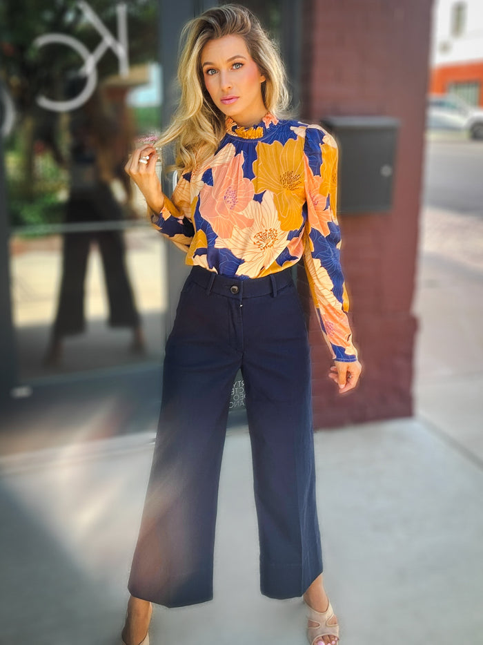 SPANXsupersmooth Stretch Twill Cropped Wide Leg Pant