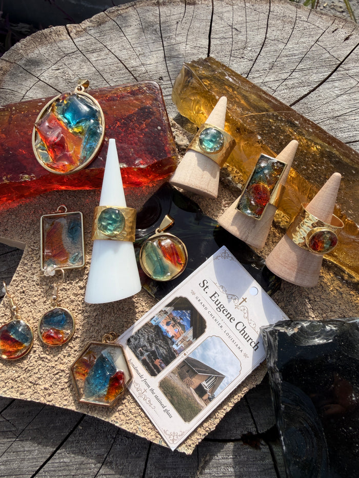 St. Eugene Church Stained Glass Rings