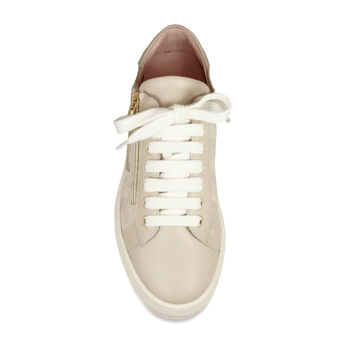 Starlight: Pale Taupe Leather & Suede Shoes Sole Bliss