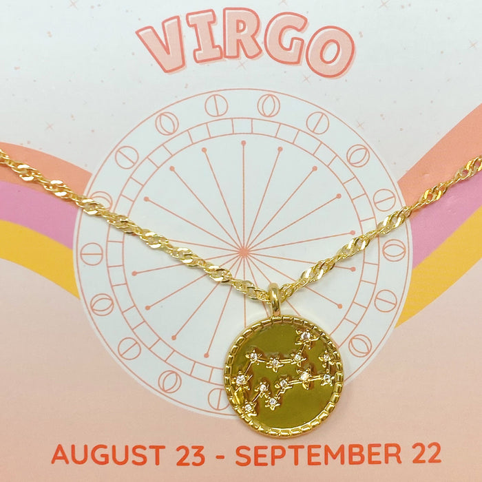Starry Eyed Zodiac Constellation Necklace