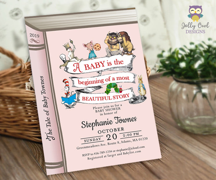 Stoybook Themed Baby Shower Invitation