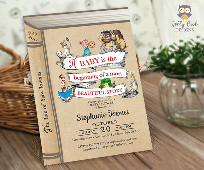 Storybook Themed Baby Shower Invitation