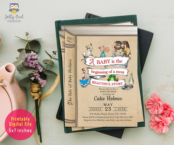 Storybook Themed Baby Shower Invitation