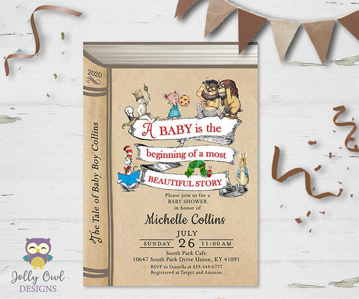 Storybook Themed Baby Shower Invitation