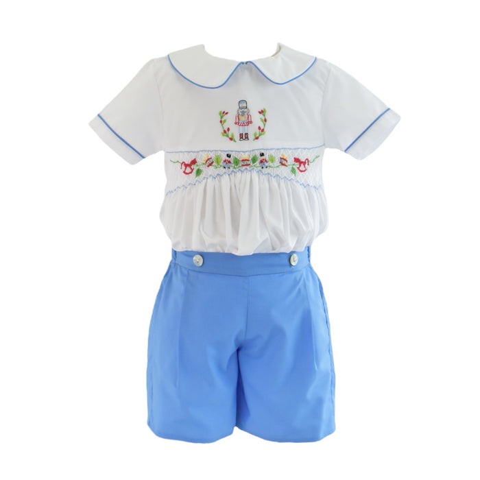 Sugarplum Handsmocked Boy 2-Pc Set