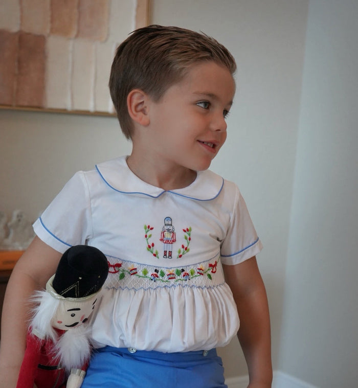 Sugarplum Handsmocked Boy 2-Pc Set