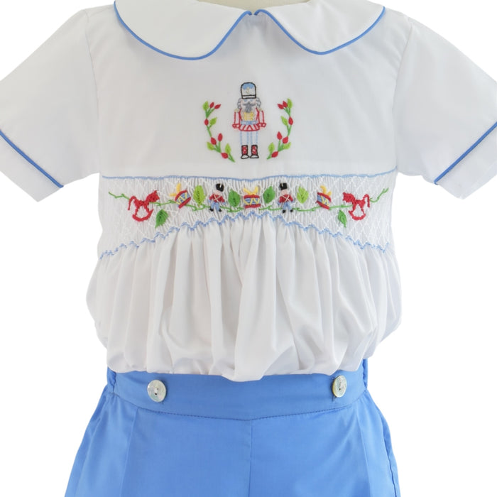 Sugarplum Handsmocked Boy 2-Pc Set