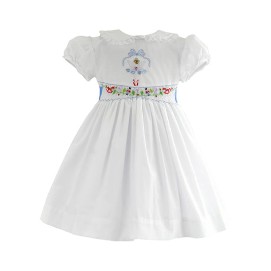 Sugarplum Handsmocked Girl Dress