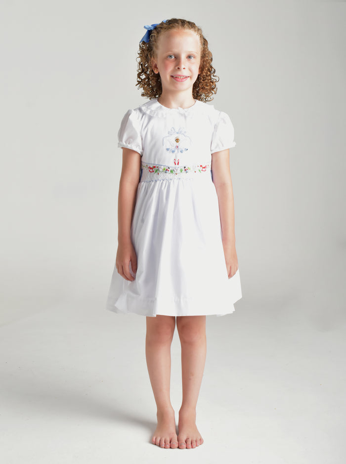 Sugarplum Handsmocked Girl Dress