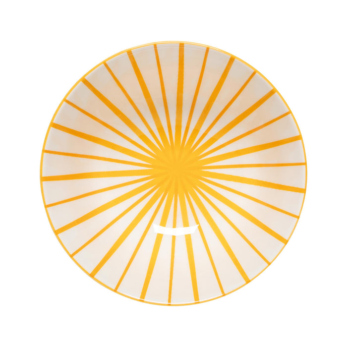 Sunburst Stamped Bowl - Medium - interior