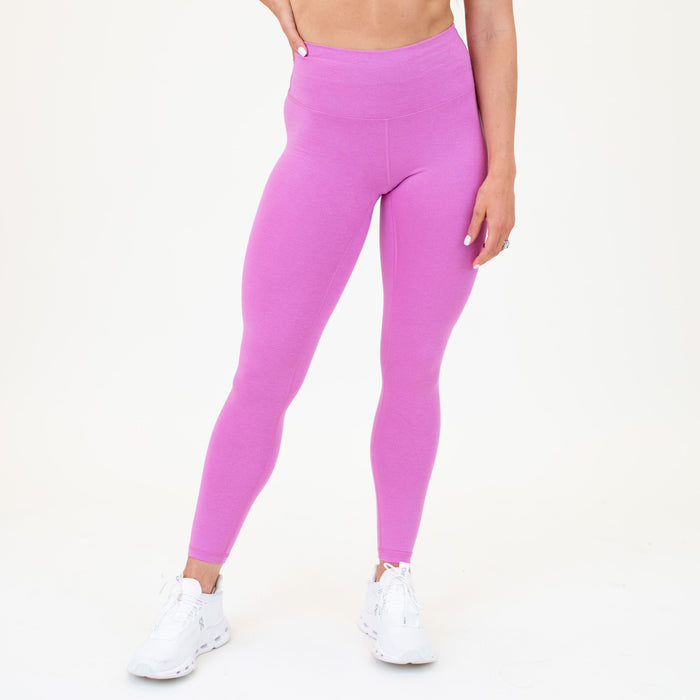 Heather Super Pink Super High Leggings - Bounce Fabric