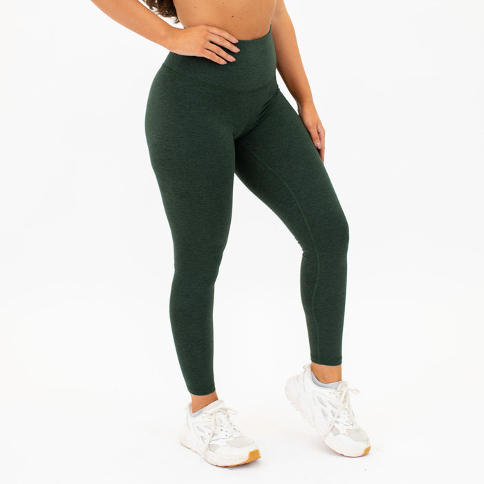 Heather Black Forest High Rise Workout Leggings