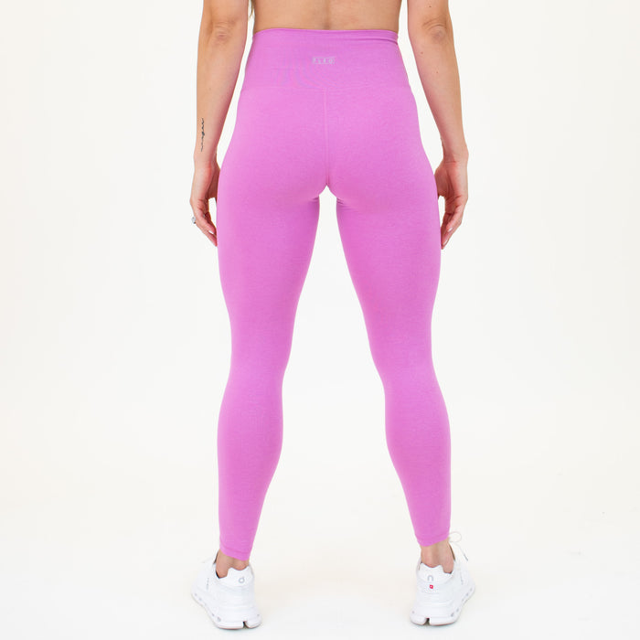 Heather Super Pink Super High Leggings - Bounce Fabric