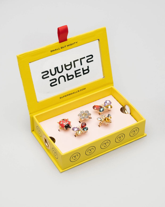 Super Smalls Butterfly & Ladybug Ring Set