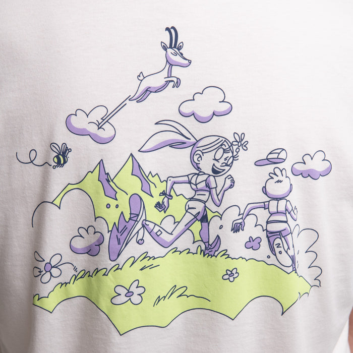 Le T-shirt unisexe After Run "Flying shoes"