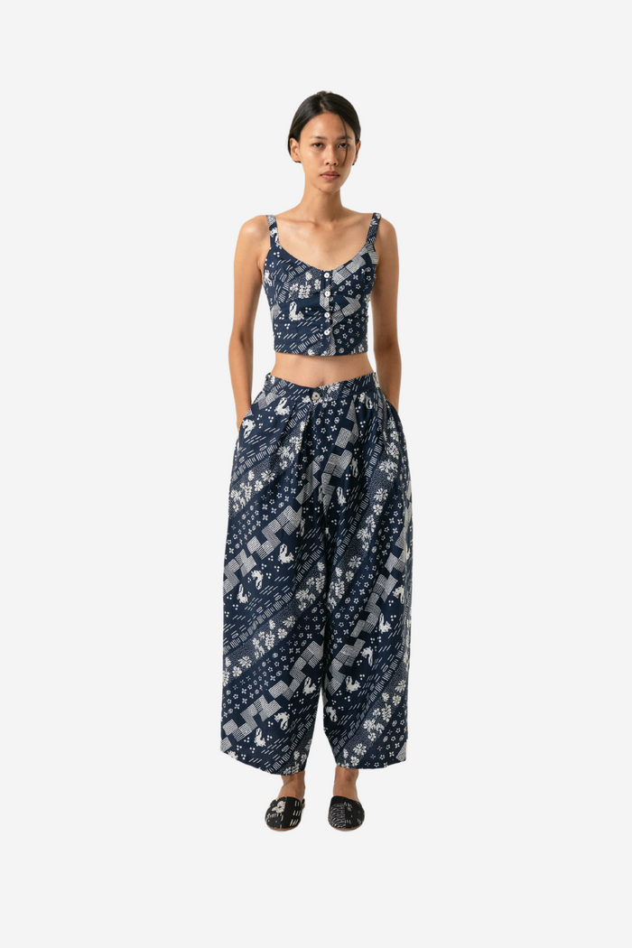"Tambal" - Two Buttons Maxi Pants