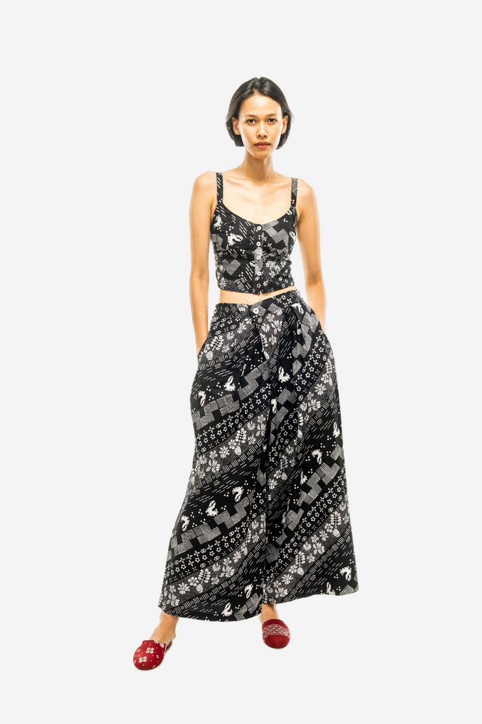 "Tambal" - Two Buttons Maxi Pants