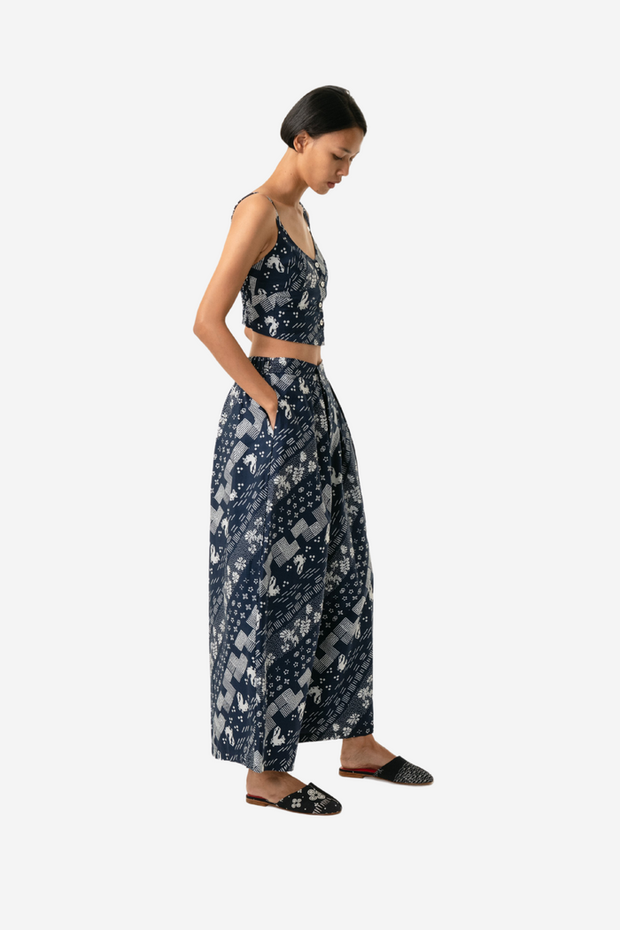 "Tambal" - Two Buttons Maxi Pants