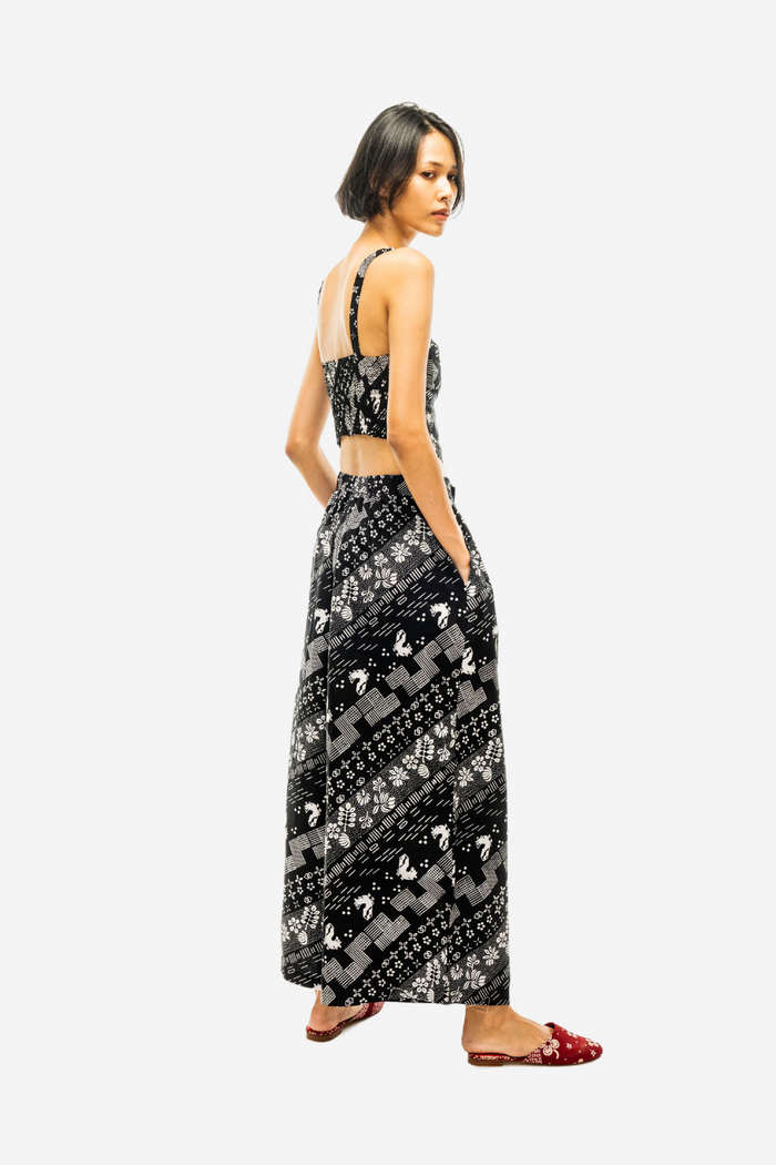 "Tambal" - Two Buttons Maxi Pants