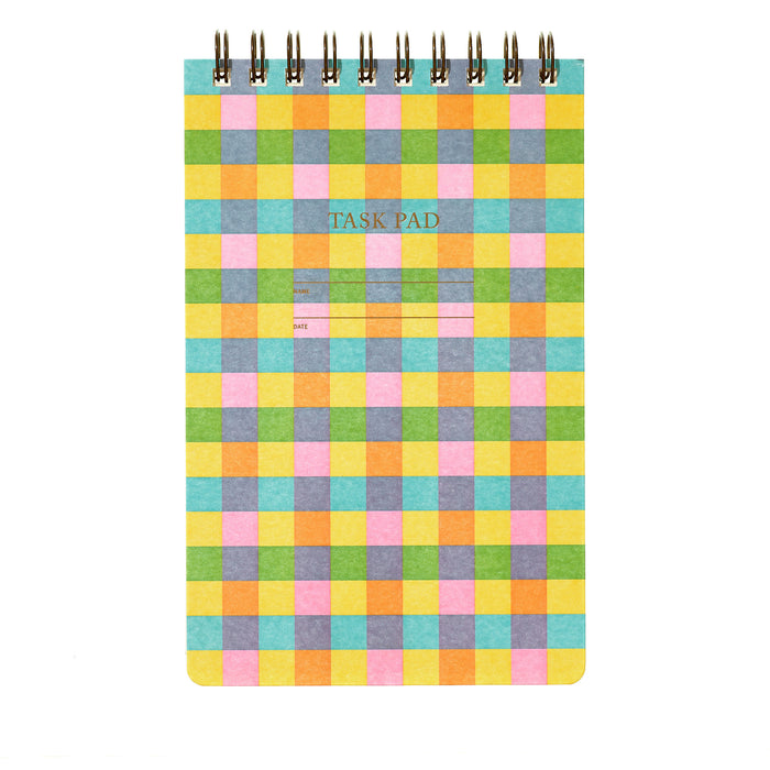 Task Pad Notebook - Plaid