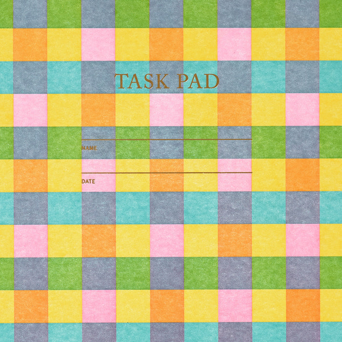Task Pad Notebook - Plaid
