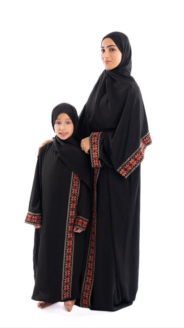 Tatreez Prayer Abaya-Kids