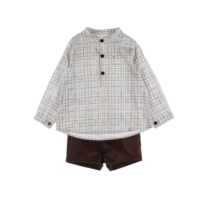 Teddy Bunny Gingham 2-pc Set